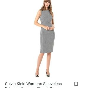 New calvin klein dress houndstooth